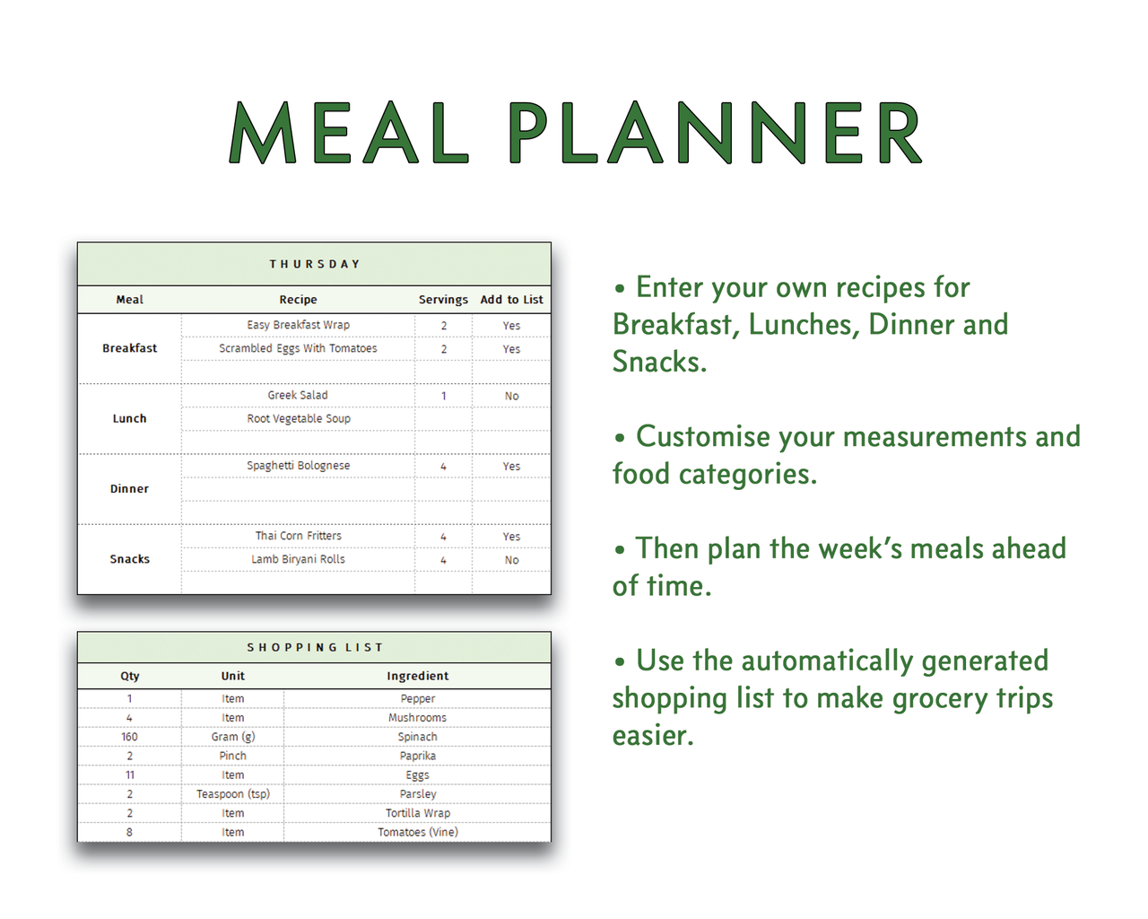 Meal Planner