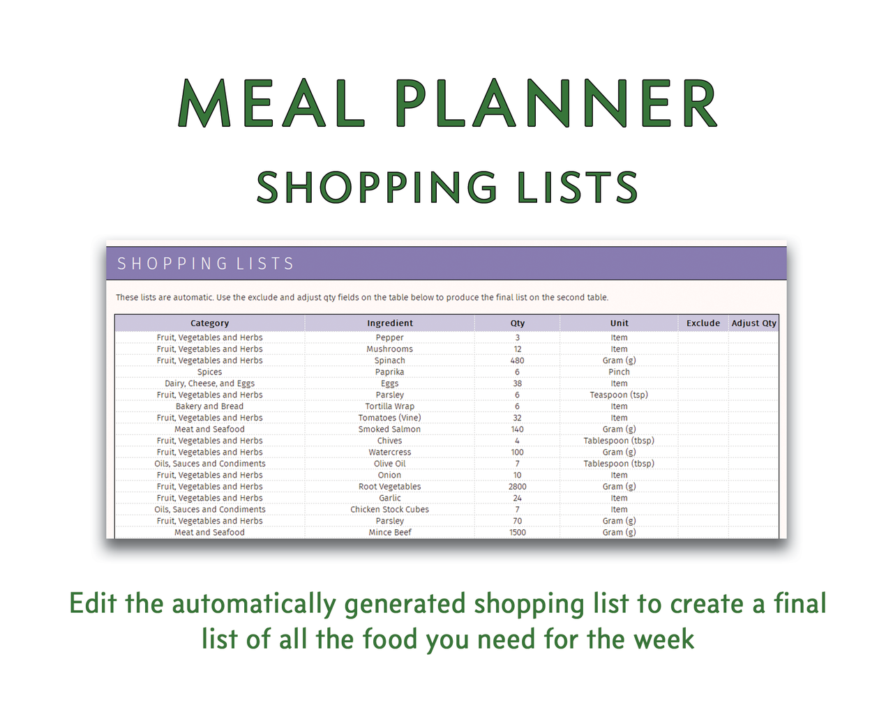 Meal Planner