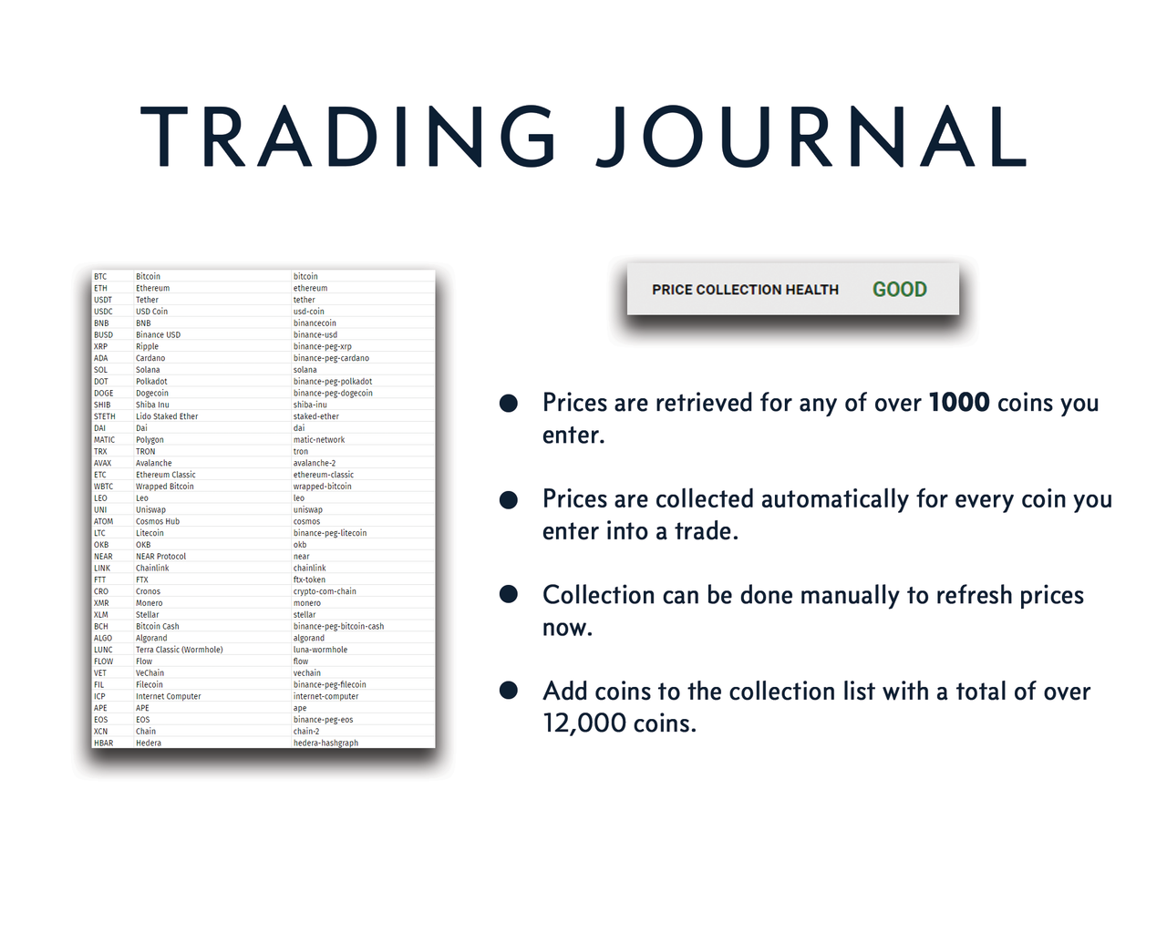 Cryptocurrency Trading Journal